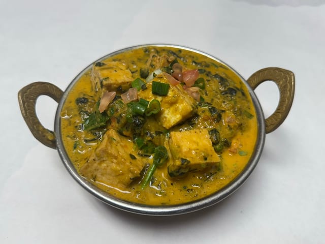 Saag (Spinach) Tofu.