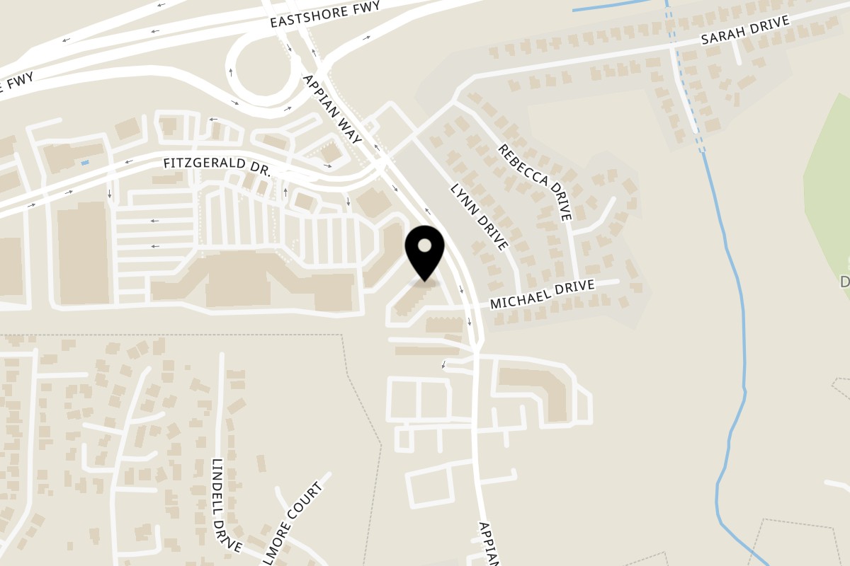 Map showing the location of Tandoor Restaurant - Nepalese & Indian Cuisine on 2554 Appian Way in Pinole